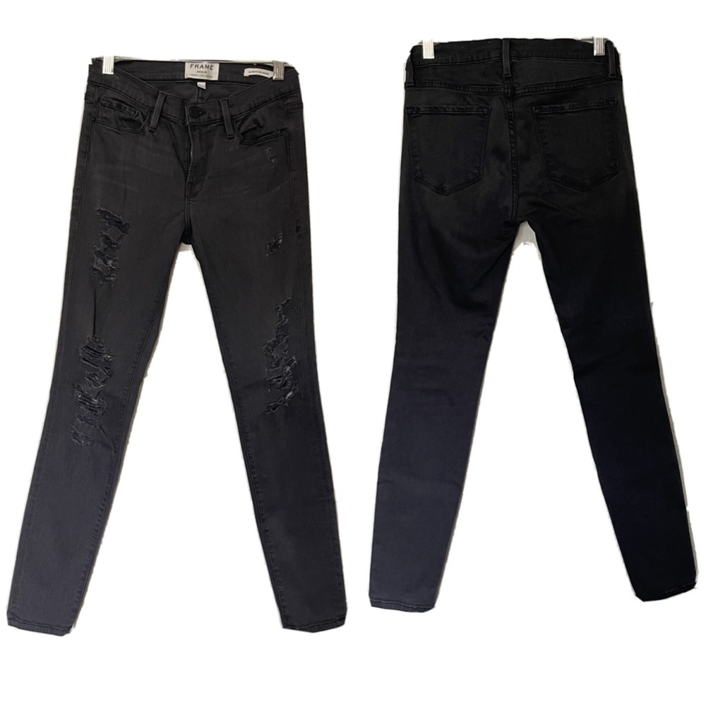 Frame Le Skinny de Jeanne Jeans 27 Greys Inn - Picture 2 of 4